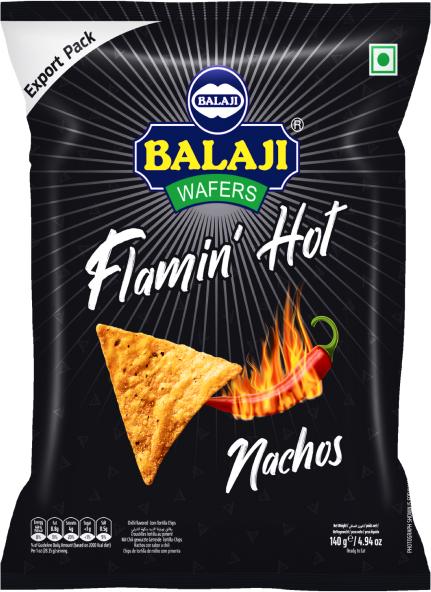 Balaji Wafers Nachos Flaming Hot 140g