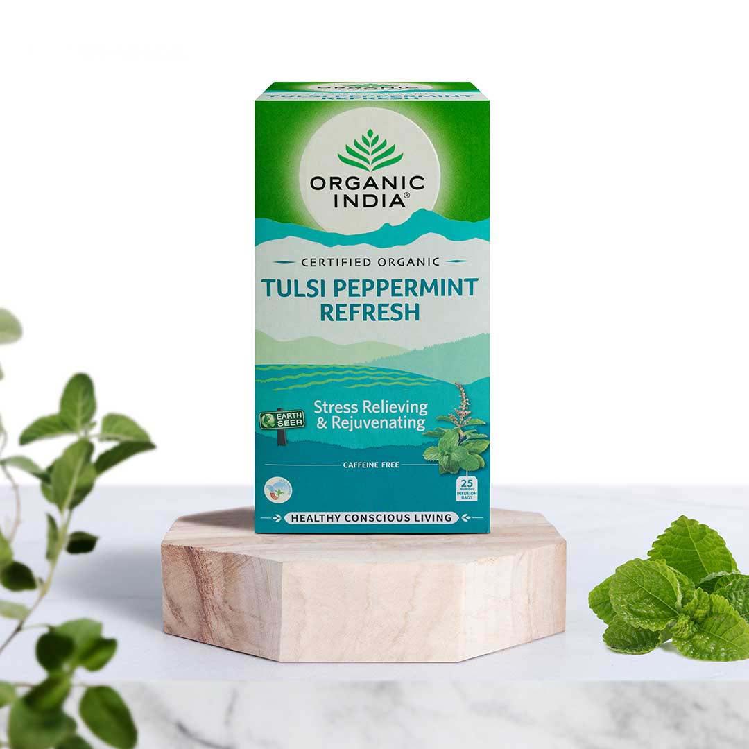 Organic India Tulsi Peppermint Refresh 25PCS