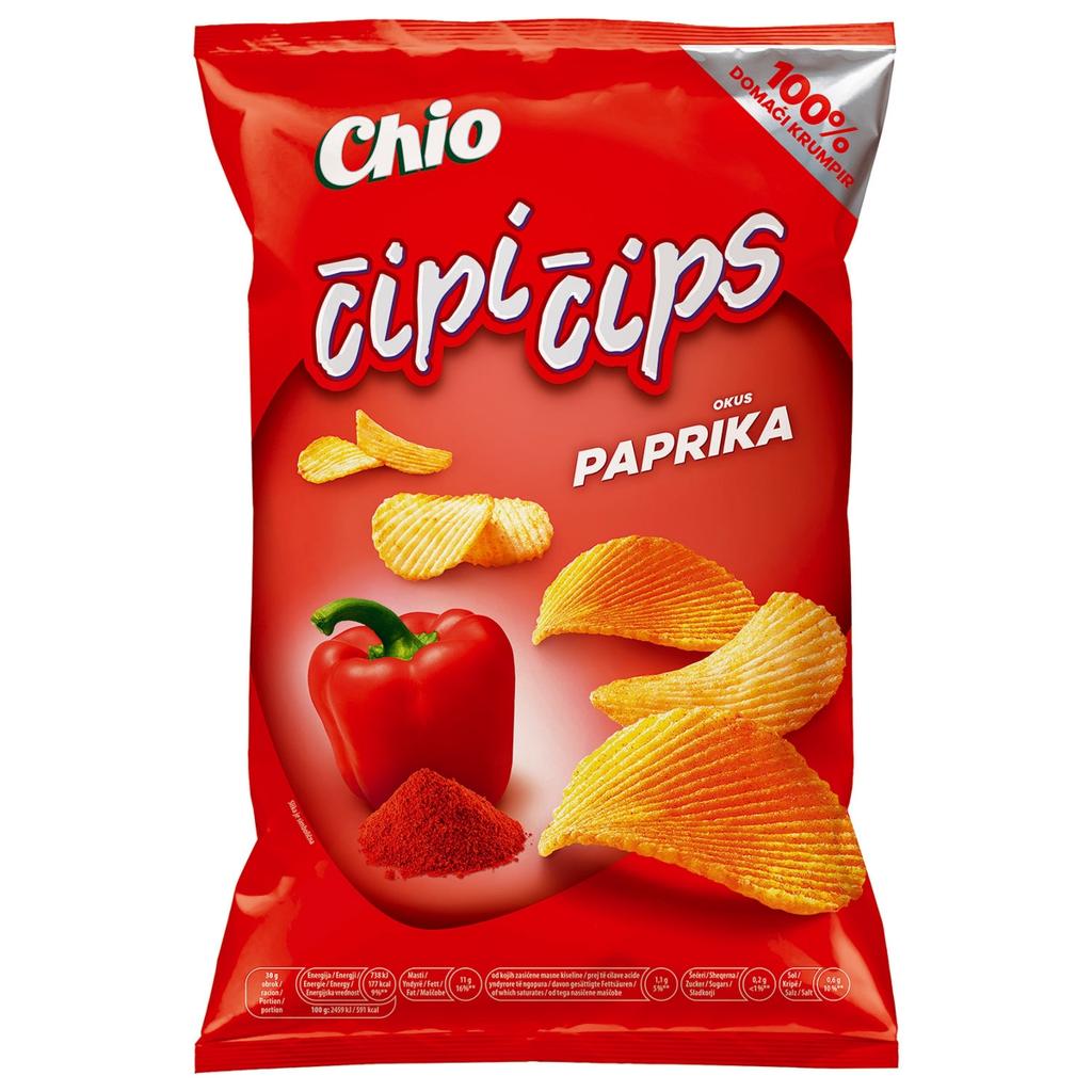 Čipi Čips Paprika 120g