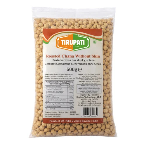 Tirupati Roasted Chana Without Skin Unsalted 500g