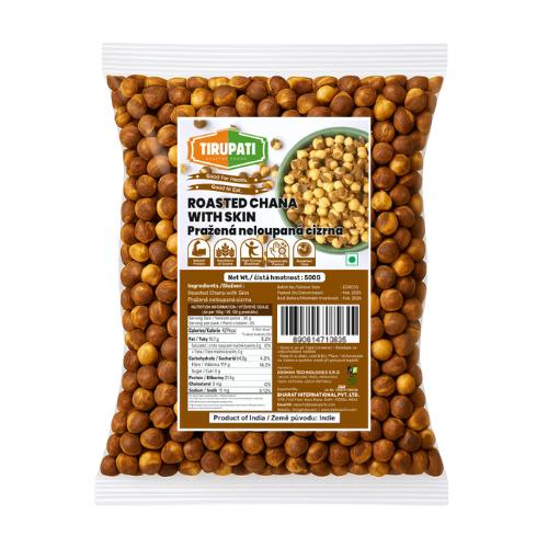 Tirupati Roasted Chana With Skin Salted 500g