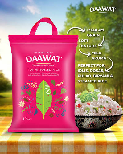 Daawat Ponni kuhana riža 10 kg